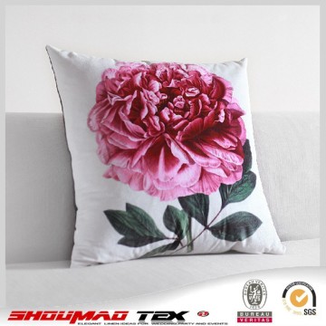 Flower printed pillow cover
