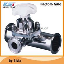 Sanitary Manual diaphragm valve Tee type