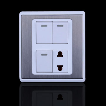 3 rocker switch +2 pin socket