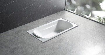 Inset bathtub L2001 drop-in bathtub with pillow