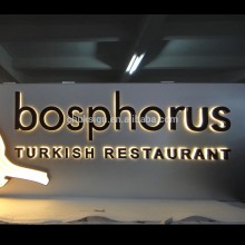 back-lit illuminated outdoor advertising signboard sign