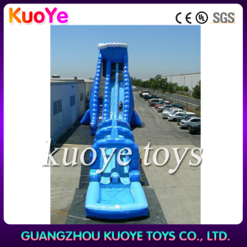 water slide inflatable trampoline,outdoor water slide with pool,CE inflatable water slide