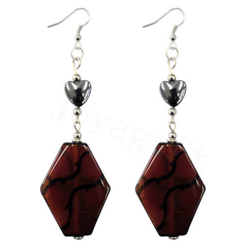 Natural Gemstone Agate Earring