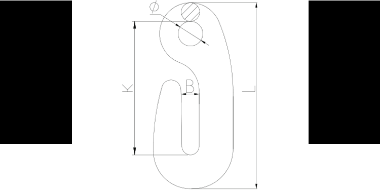Shenli Rigging G80 Special Shaped Eye Type Hook for Lashing and Pulling