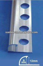SILVERY Aluminium tile trim
