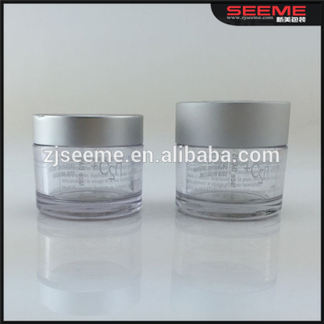 white cosmetic sample jars plastic 3ml