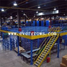 Best Selling Evergrows Cold Rolled Metal Raw Material Storage Shelf Mezzanine Rack Shelf