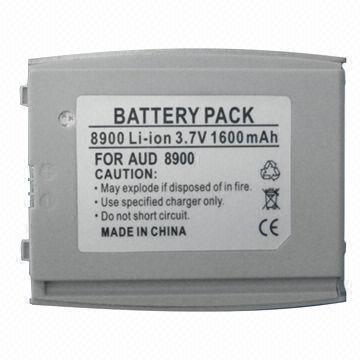 Li-ion Battery for Audiovox 8900 with 1,600mAh Capacity, OEM and ODM Orders Welcomed
