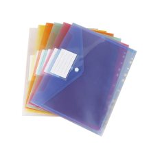 Wholesale Clear PP Hanging File Folder - A4 Button Folder for School Documents