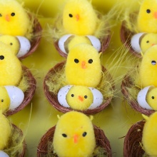 Cute Plush Easter Chicks - Lovely Favors for Easter Party Decorations