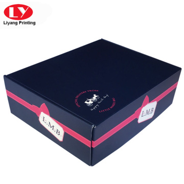 Navy Colour a Piece of Corrugated Gift Box