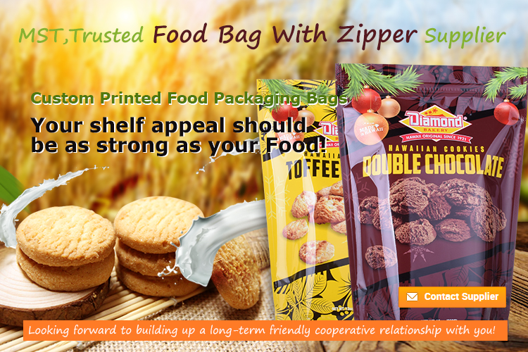 food bag with zipper