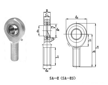 Rod Ends Spherical Plain Bearings SA-E