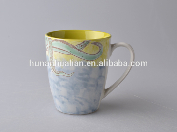 Hualian newest ceramic mug with handpainting