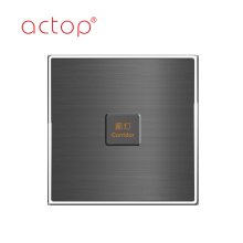 Metal wall touch key switch