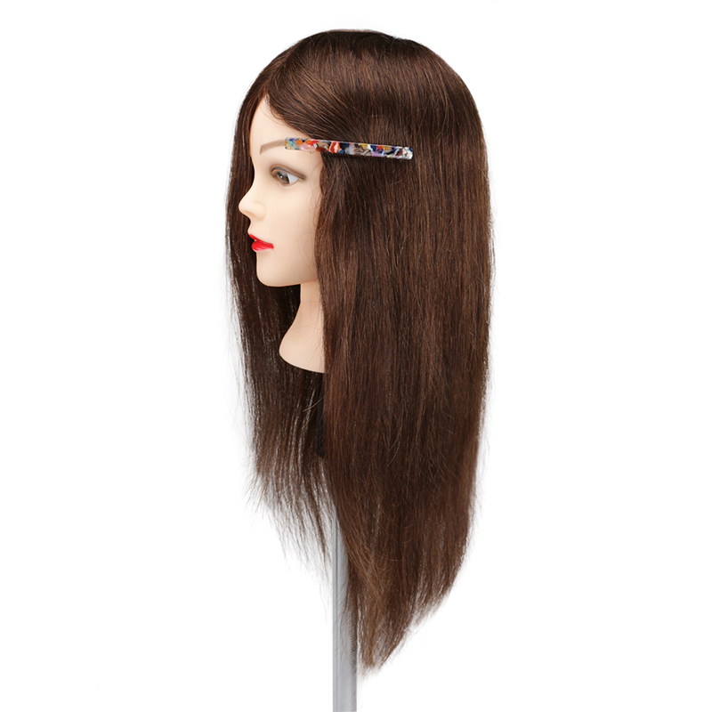 Hairdresser 100% human hair dummy mannequin head for training