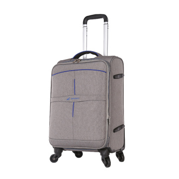 classical gray travel case for businessman trolley luggage