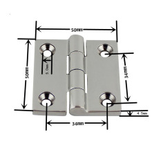 Square Stainless Steel 316 Hinges boat hatch
