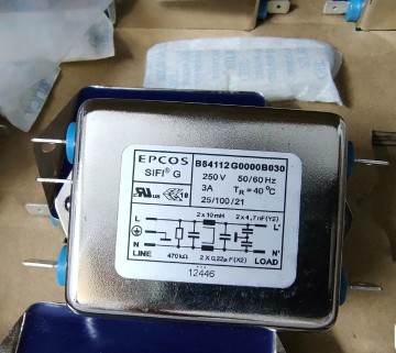 B84112G0000B030 EPCOS Power Line Filter 250V 3A