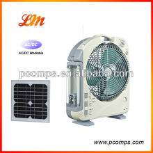 12" Solar powered outdoor fans with battery