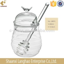 Bee Shaped Design Small Glass Honey Jars/honey jars wholesale