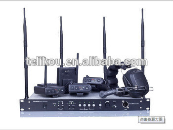 Wireless intercom system headset for intercom system