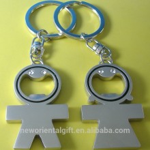 Smile Face Zinc Alloy Bottle Opener Keychain