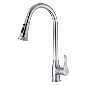 Single Handle Pull Down Brass Kitchen Faucets