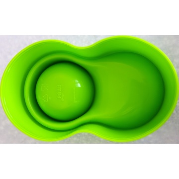 Anti-Ant Plastic Pet Bowl - Green