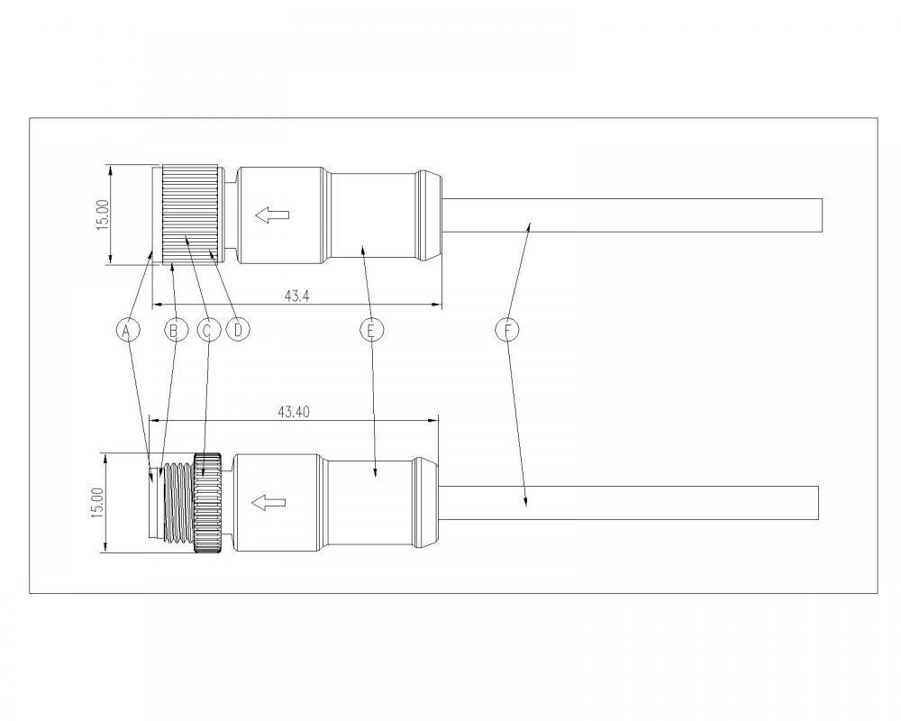 M12A 9-17P porcas de metal vertical Conector à prova d'água