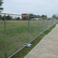 Temporary warning railing for construction