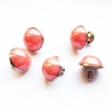 Pearl Embellished Rivets in Silver Frame