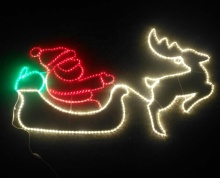 Santa Sleigh LED Outdoor Decorations