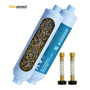 RV Camping Water Filter System Reduce Bad Taste Chlorine Sediment Pet Shower Water Filter
