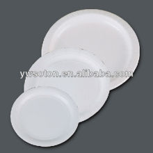 white round paper plate disposable paper plate