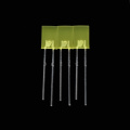 2 × 5 × 7 mm LED standard rectangulaire jaune diode