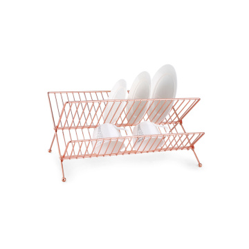 foldable copper dish rack