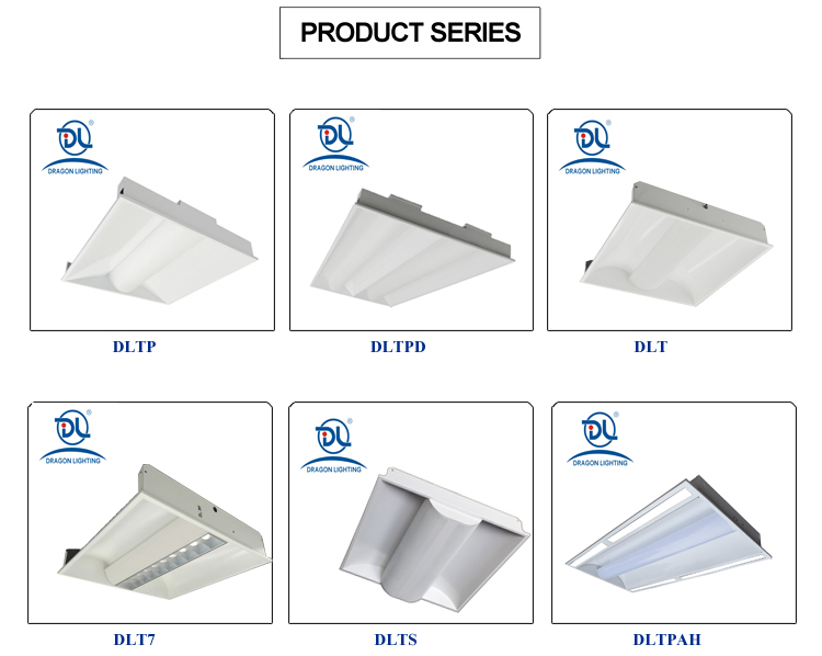 Retrofit School bank led panel lighting recessed meeting room troffer light