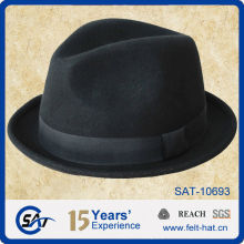high grade trilby hat, pure wool felt gentle hat