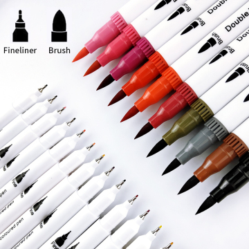 High-Quality Multicolor Double-Ended Art Marking Pens for Sale