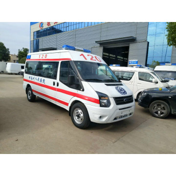 Ambulância de transporte de emergência de engrenagem manual com motor diesel