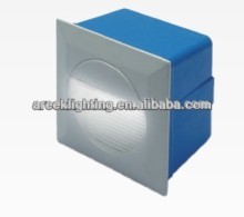 3w led recessed aluminium wall light for step corner