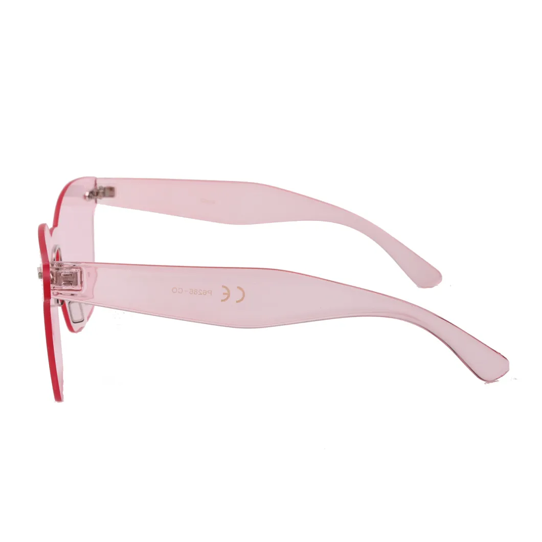 2018 Hot Selling Fashion One Piece Colored Lens Sunglasses