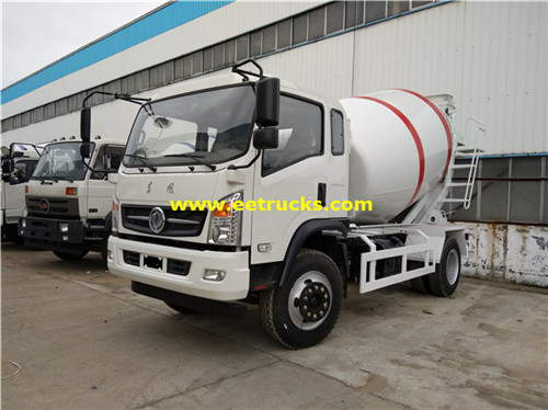 Dongfeng 3 CBM 6T Mchanganyiko wa lori la zege