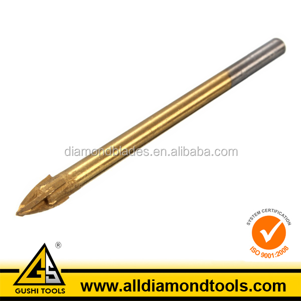 Tungsten Carbide Cross Tip Glass Tile Drill Bit