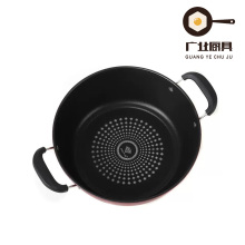 Star Diamond Double-Handle Large Capacity Wok
