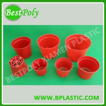 Red soft flower pot plastic plant pot soft nutrition pot