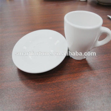 White Ceramic Mug Coffee Mug Embossed Mug,Western restaurant coffee cup