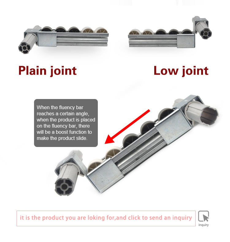 gravity flow rail PE/ABS Wheel pallet industrial placon roller track for sliding shelf system