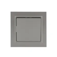 Switch 1-Gang 10A Assy Aluminum Grey Colour Elendax